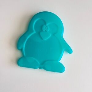Vintage Teal Turquoise Blue Penguin Ice Pack for Kids Lunchbox